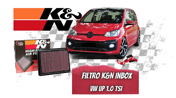 FILTRO K&N INBOX - VW UP TSI | GOLF 1.0 TSI | POLO TSI | VIRTUS 1.0 TSI / NIVUS 1.0 - (COD. 33-3037)
