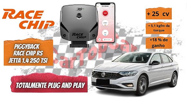 Race Chip (Chip De Potencia) Racechip Rs App Vw Jetta 1.4 Tsi 150cv +25cv
