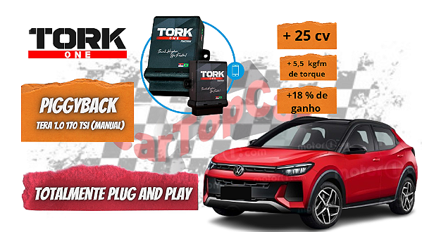 PIGGYBACK (CHIP DE POTÊNCIA) Novo VW TERA 1.0 170 TSI (MANUAL) C/ BLUETOOTH