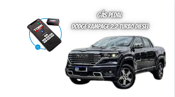 Gas Pedal para Dodge Rampage 2.2 Diesel  2025 +  em diante / com Bluetooth