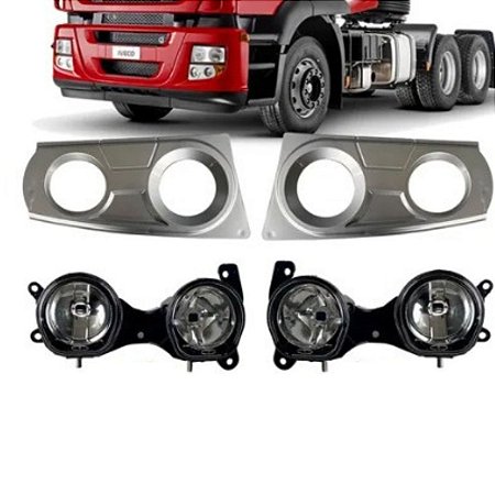 Kit Farol Milha Dianteiro Duplo Pisca Iveco Stralis 2008