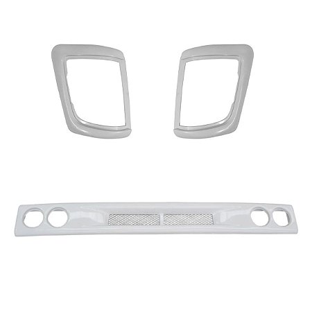 Combo grade inferior e par de moldura do pisca MB 1620/1938