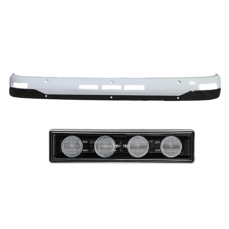 Quebra-sol Scania S5 3 Marias Branco/Preto e lanternas