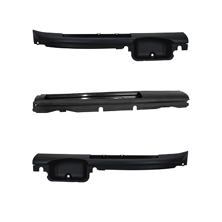 Kit 3 Partes Moldura Inferior Parabrisa Scania Preta S5 P G R