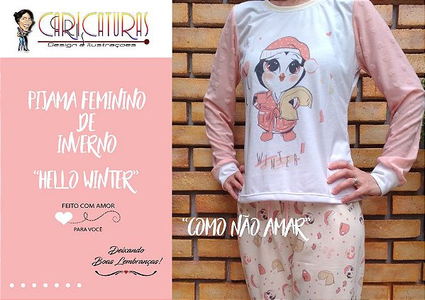 Pijama feminino - Hello Winter.