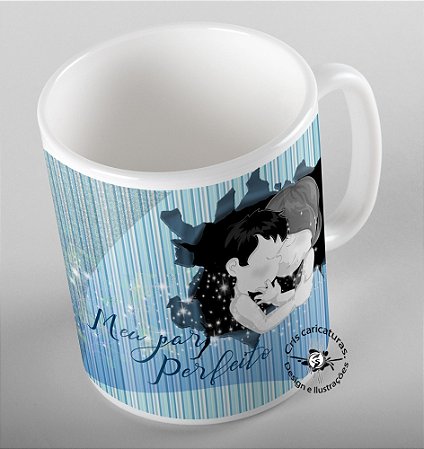 Caneca dia dos namorados - Meu Par Perfeito - Masculina
