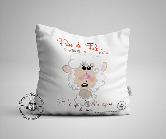 Almofada Cristã - Linha Ovelhinhas - 27,00 cada