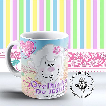 Caneca Cristã - Linha Ovelhinhas - 29,90 cada