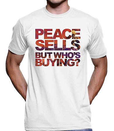 Camiseta Masculina Peace  Sells Megadeth