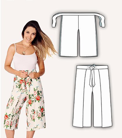 Molde Calça Envelope (Tecido Plano - Kit Completo Tam.P ao GG)