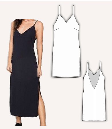 Molde Vestido Midi (Tecido Plano - Kit Completo Tam.36 ao 46)