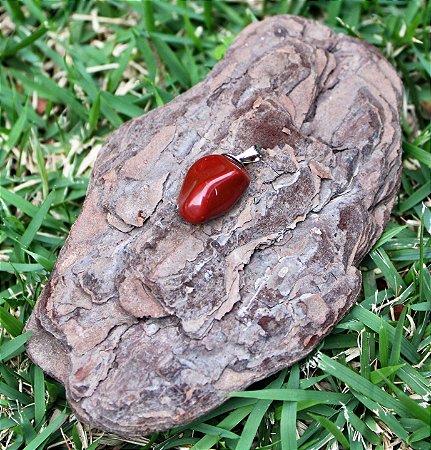Pingente de Pedra Jaspe Vermelho - Signo de Touro