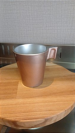 Xícara de Vidro Temperado Rosê 80 ml