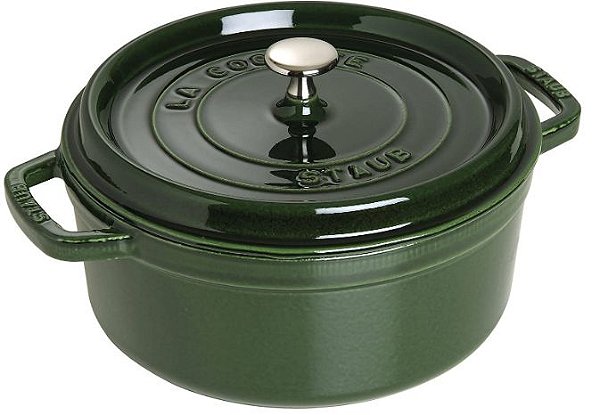 Caçarola Redonda, Ferro Fundido, Verde Brasil, 22 cm- STAUB