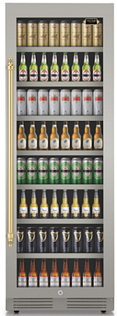 Cervejeira 60 cm, de piso e de embutir, com 433 litros, abertura p/ direita, puxador em latão polido, Tecno Vintage- 220V