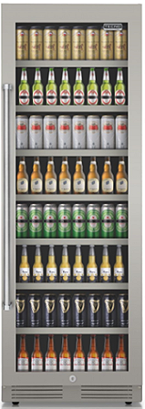 Cervejeira 60 cm, de piso e de embutir, com 433 litros, abertura p/ direita, puxador em inox escovado, Tecno Professional -220V