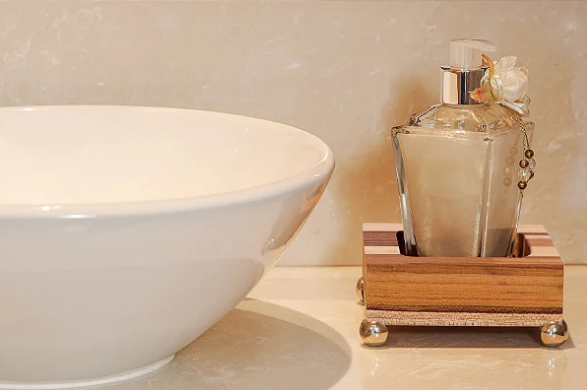 Organizador Lavanda P de Madeira Teca ARZ Home Design