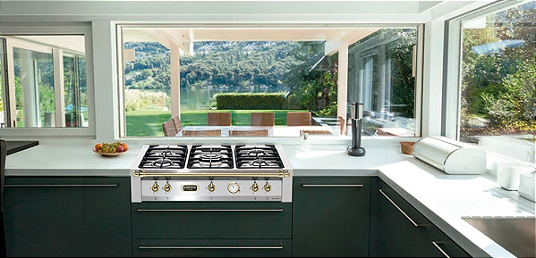 Rangetop Dolcevita Lofra Inox Escovado, 90x60cm, 5 queimadores a gás sendo 1 com tripla chama central- 220 V