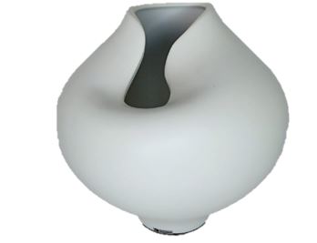 Vaso para Flores Forma Orgânica - Branco acabamento Fosco