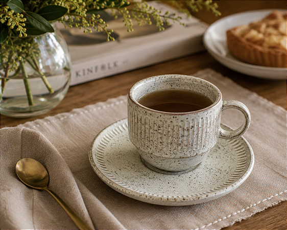 Conjunto com 6 Xícaras de Chá Empilháveis Latte 120 ml – Porto Brasil | Casa de Lila