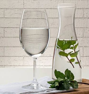 Jogo de  taças Lara de Cristal transparente Bohemia para  água 450ML - 6 Unidades