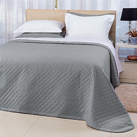 Cobre Leito Napole Super King Dupla Face - Cinza