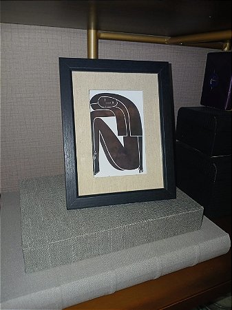 Porta-Retrato em MDF com Linho - 20X15