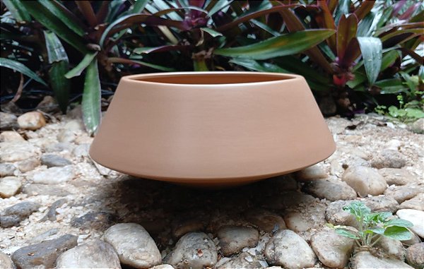 Vaso Ceramica Mocha Mousse Acabamento Fosco - 13x30,7