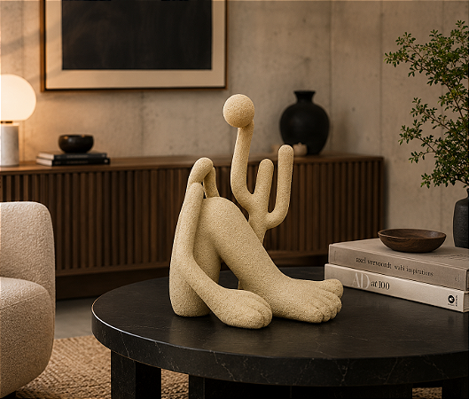 Escultura em Poliresina Abaporu – Tarsila do Amaral | Arte e Cultura Brasileira | Casa de Lila