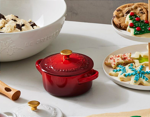 Mini Cocotte vermelho Holly de Cerâmica - Lê Creuset