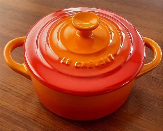Mini Cocotte Laranja de Cerâmica - Lê Creuset