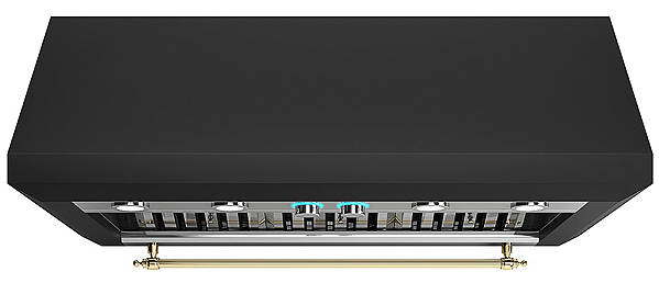 Coifa Elica New Calabria Vintage 122 NM V2, 122 cm, Parede e Embutir, 2 Motores, 2.000 m³/h, Filtros em Inox, Baixo Ruído 127V – Casa de Lila