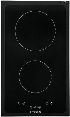 Cooktop Elétrico Dominó Tecno 30 cm, 2 zonas elétricas com 9 níveis de potência, painel touch, semi-filo, 220V – Casa de Lila