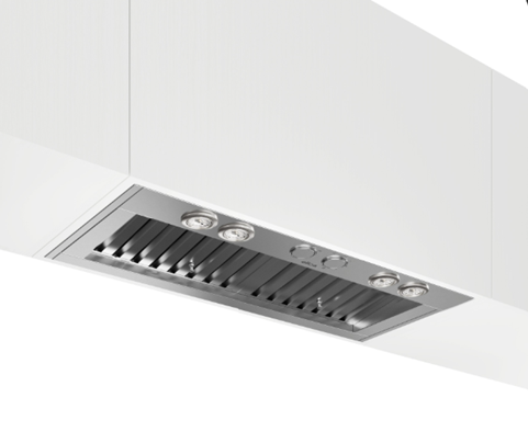 Coifa Elica Scanno 122 cm, de embutir, 2 motores, 2.000 m³/h, filtros em inox, baixo ruído de 36 dB a 59 dB, 127V– Casa de Lila