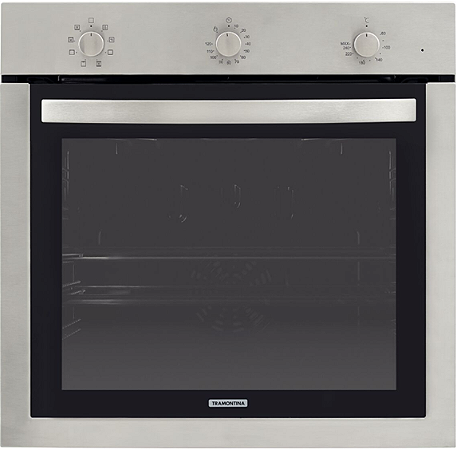 Forno Elétrico de Embutir Tramontina Inox Cook 73 Litros 7 Funções em Aço Inox, 220V - Casa de Lila