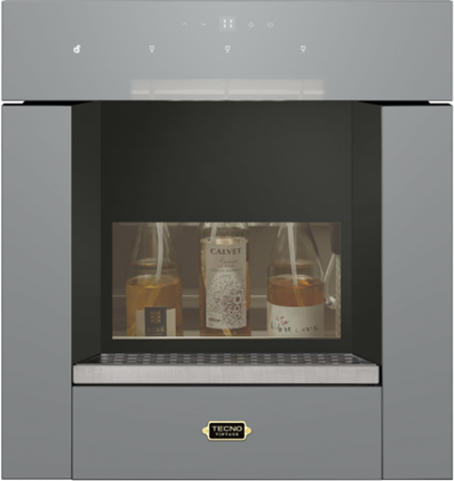Wine Dispenser Tecno Vintage 60 cm, de embutir, p/ 3 garrafas, temperatura de 5 °C a 22 °C, com cilindro de argônio,220V - Casa de Lila
