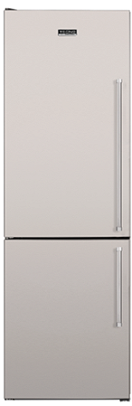 Refrigerador de embutir e de piso, bottom freezer 60 cm, 324 litros, abertura da direita para a esquerda, puxadores em aço inox escovado, Tecno Professional - 220V