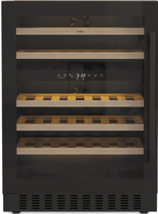 Adega Invita Black 46 Garrafas Dual Zone Built-In, 220V - Casa de Lila