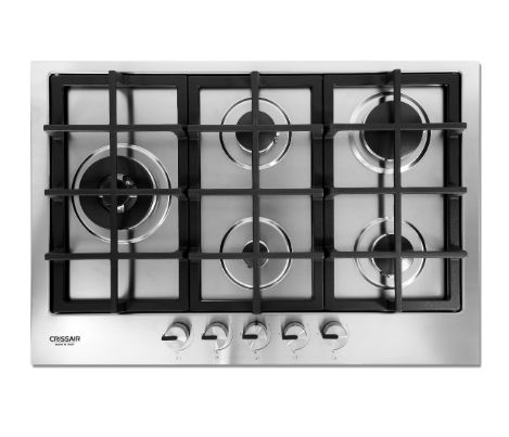 Cooktop a gás 5 queimadores inox 75 cm- Crissair Bivolt