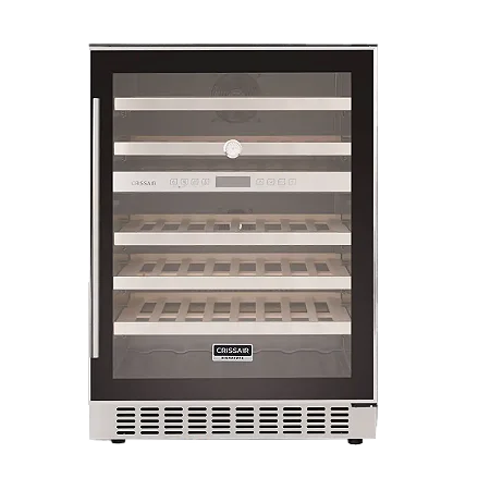 Adega inox para embutir 129 litros para 46 garrafas -Crissair 220V