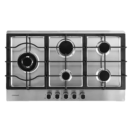 Cooktop inox a gás 5 queimadores 90 cm- Crissair Bivolt