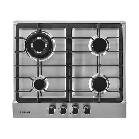 Cooktop a gás 4 queimadores inox 60 cm Crissair Bivolt