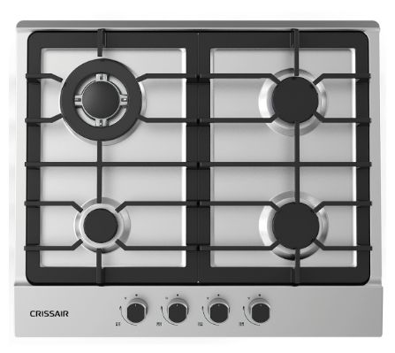 Cooktop a gás 4 queimadores inox 60 cm Crissair Bivolt