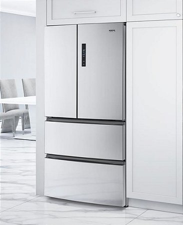 Refrigerador French door, 452 litros, piso ou embutido, Inverter, 220V.
