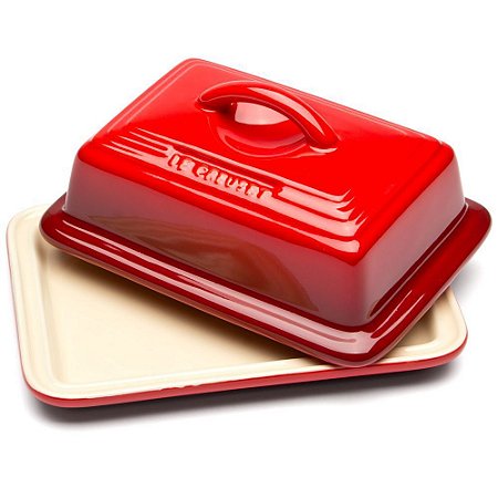 Manteigueira de Cerâmica Vermelho - Lê Creuset