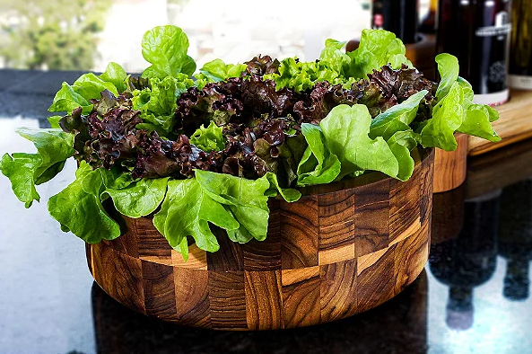Saladeira Pompeia Madeira Teca Tamanho G-ARZ Home Design