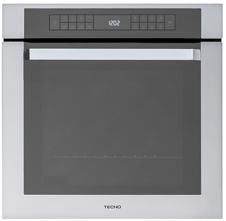 Forno 60 cm, elétrico, 15 funções, com 73 litros, sonda de temperatura, com Air Fry, puxador retangular escovado, Tecno, Original-220V