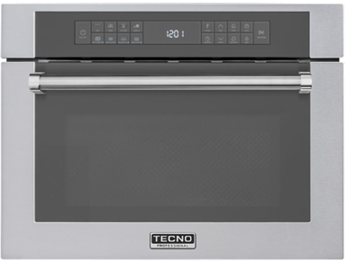 Forno Combinado com Microondas 60 cm, elétrico, 8 funções, com 38 litros, calor ventilado, grill infrav., micro-ondas, puxador retangular escovado, Tecno, Professional- 220V