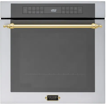 Forno elétrico Tecno Vintage com AirFry, grill infravermelho, de embutir com 60 cm, 73 litros, 15 funções- 220 V