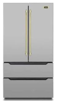 Refrigerador French door, 636 litros, ICE MAKER,  piso ou embutido, 2 gavetas freezer, Inverter, 127V Vintage - Tecno
